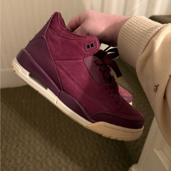 Jordan 3 Bordeaux Women’s Size 6 - Picture 1 of 5